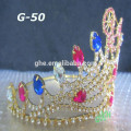 Neue Qualität klarer Rhinestone-Tiara-Großhandelswettbewerb-Tiara-Prinzessinkronen für Kinder